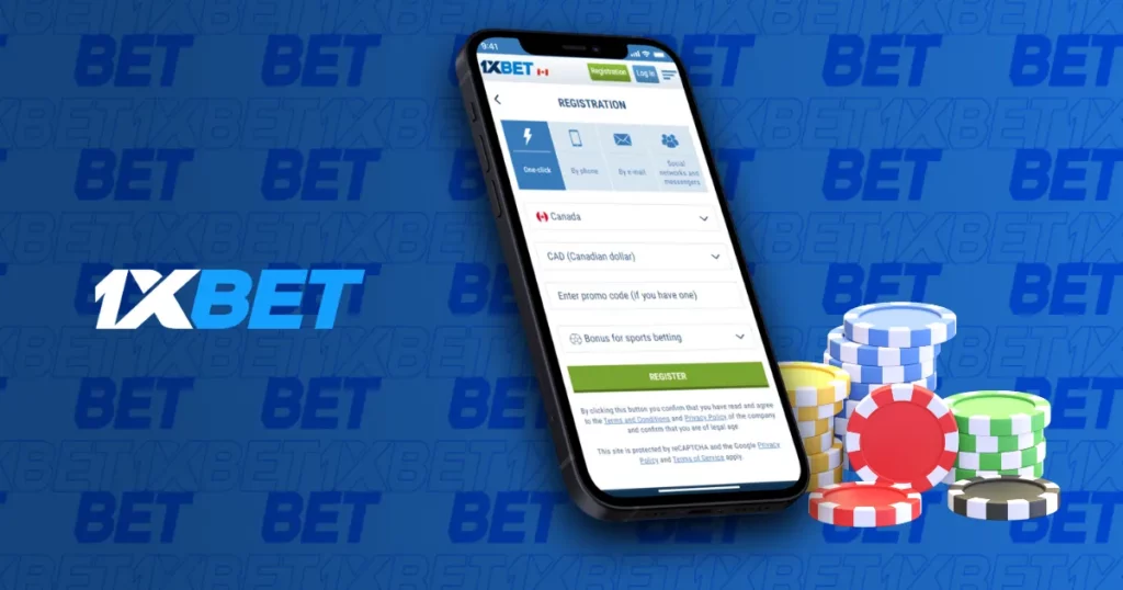 Registration in iOS mobile app from 1xBet Malaysia