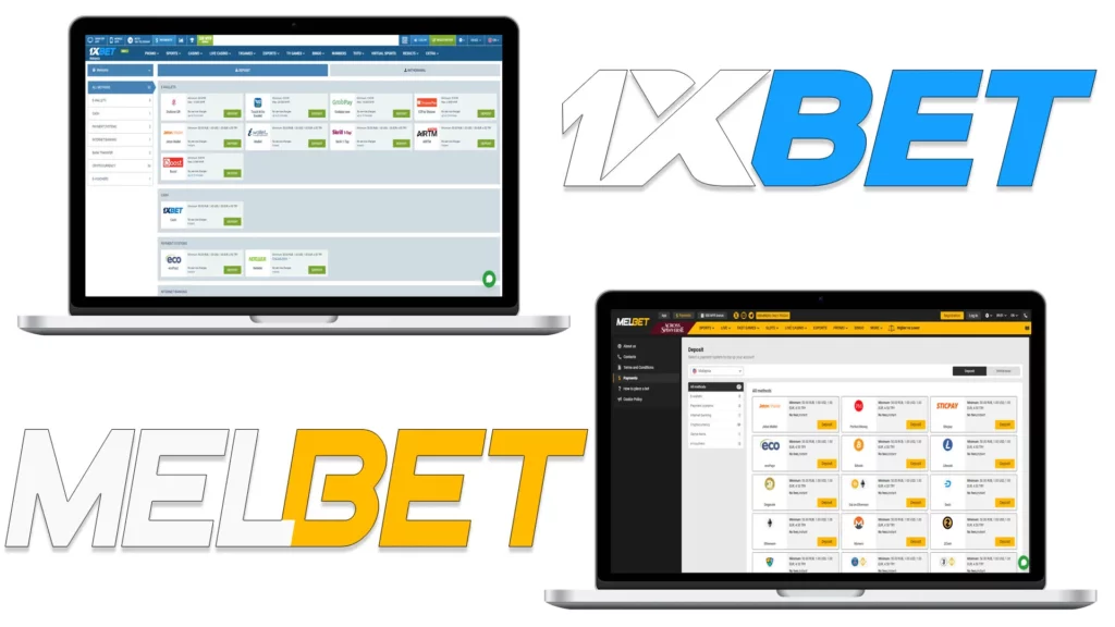 Comparison of payment methods at 1xBet and Melbet Casinos in Malaysia