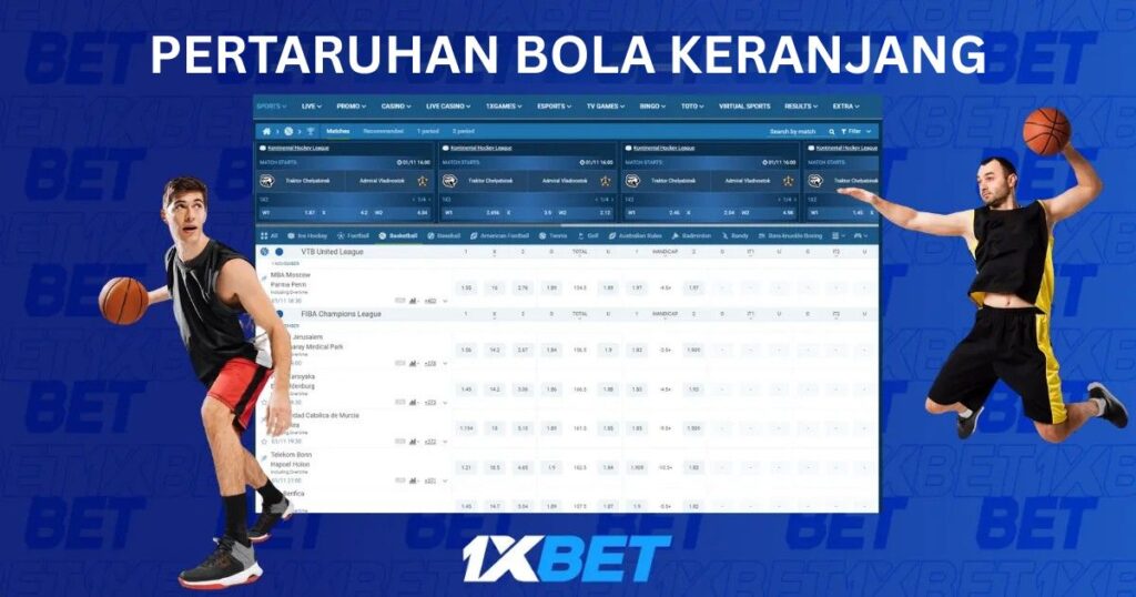 Pertaruhan Bola Keranjang di 1xBet Malaysia